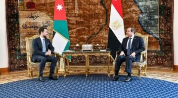 الرئيس السيسي وولي عهد الأردن يؤكدان ضرورة البدء الفوري بإعادة إعمار غزة
