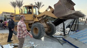 حملة مكبرة لإزالة الإشغالات والمخالفات بمدينة 6 أكتوبر.. صور