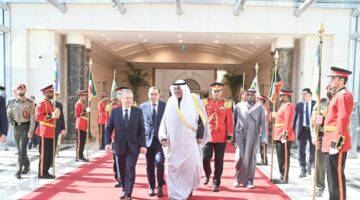 رئيس أوزبكستان يستقبل ولي العهد