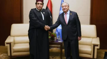 المنفي وغوتيريش يؤكدان أهمية إجراء الانتخابات الليبية «بأسرع وقت»