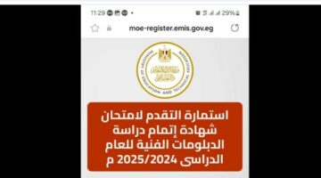 خطوات تسجيل استمارة الدبلومات الفنية 2025 .. عبر هذا الرابط