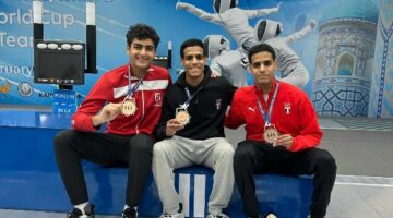 منتخب مصر لسلاح الشيش يحصد برونزية كأس العالم للناشئين في أوزبكستان