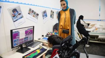 صاحبة السمو تزور أكاديمية وارف لدعم تعليم ذوي الإعاقات الشديدة