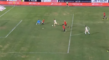 سمير محمد يسجل هدف الأهلي الأول ضد طلائع الجيش في كأس الرابطة