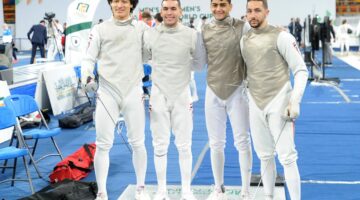 منتخب رجال سلاح الشيش يحقق المركز السادس في بطولة كأس العالم بالعاصمة الإدارية الجديدة.