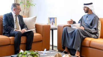 شخبوط بن نهيان يستقبل سفير تركيا ويبحث تعزيز العلاقات الثنائية