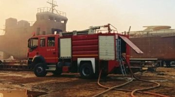 السيطرة على حريق ضخم بمصنع البلاستيك بالمحلة دون خسائر بشرية