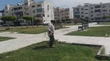 حدائق حي المناخ ببورسعيد تتألق استعدادًا لاستقبال عيد الفطر السعيد
