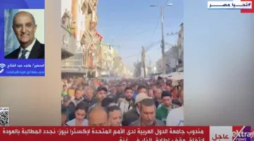 مندوب الجامعة العربية بالأمم المتحدة: دعوة جديدة لوقف إطلاق النار في غزة