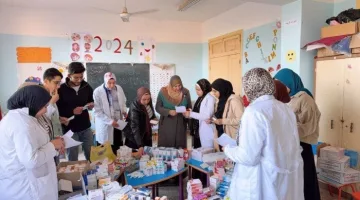 560 كشفًا طبيًا وأدوية مجانية.. قافلة شاملة من جامعة المنيا لقرية النجاح