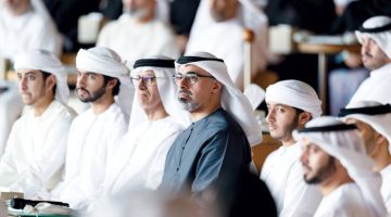 خالد بن محمد يحضر الجلسة الرمضانية الثالثة لمجلس محمد بن زايد