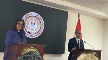 بدء المؤتمر الصحفي لوزير الخارجية ومفوضة الإتحاد الأوروبي بالعاصمة الإدارية