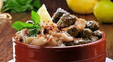 طريقة عمل طاجن ورق العنب باللحمة بأسرار المحلات