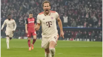هاري كين يسجّل أول أهدافه مع بايرن ميونخ في مواجهة ليفركوزن